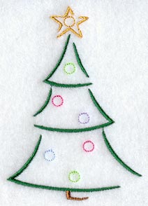 Christmas Tree Elegance (Crystals)