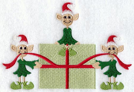 Gift Wrap Elf Trio