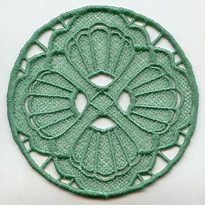 August Seashell Coaster (Lace)