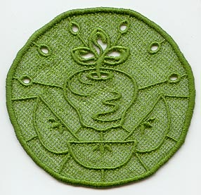 September Apple Coaster (Lace)