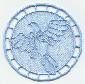 December Dove Coaster (Lace)