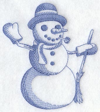 Friendly Snowman (Toile)