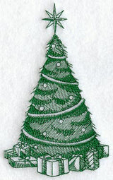 Christmas Tree with Gifts (Toile)