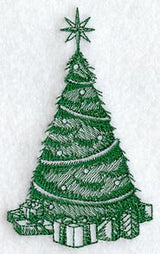 Christmas Tree with Gifts (Toile)