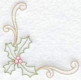 Holly Corner (Redwork)