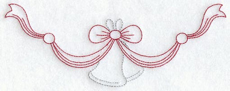 Bells and Bows Spray (Redwork)