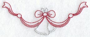 Bells and Bows Spray (Redwork)