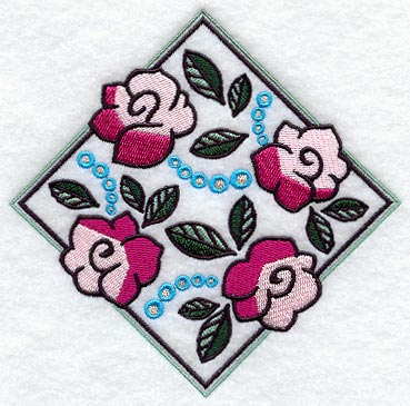 Art Deco Floral Diamond