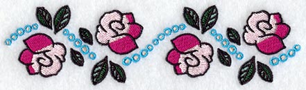 Art Deco Floral Border