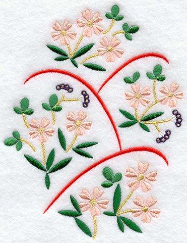 Japanese Cherry Blossom Oval