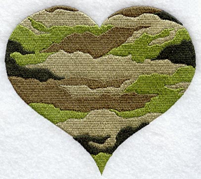 Jungle Camouflage Heart