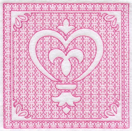 Fleur de Heart (Trapunto)