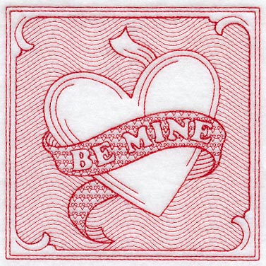Be Mine, Valentine (Trapunto)