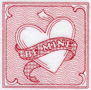 Be Mine, Valentine (Trapunto)