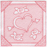 Hearts and Roses (Trapunto)