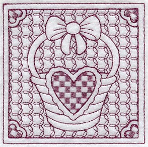 Heart Basket (Trapunto)