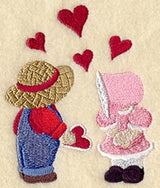 Sweethearts Sunbonnet Sue and Fisherman Fred