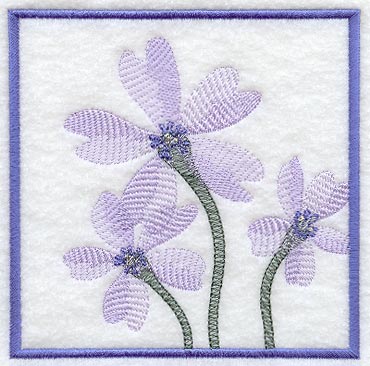 Violet Soft Shadow Square