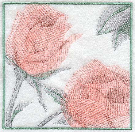 Rose Soft Shadow Square