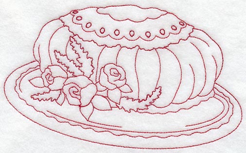 Victorian Hat 2 (Redwork)