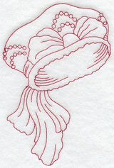 Victorian Hat 3 (Redwork)