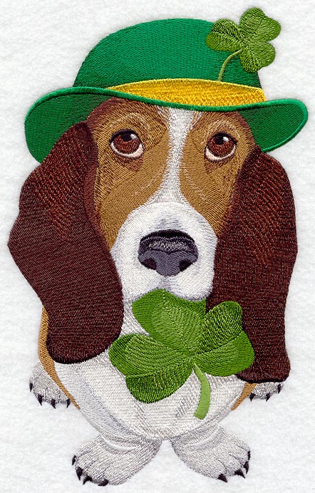 St. Patrick's Day Basset Hound