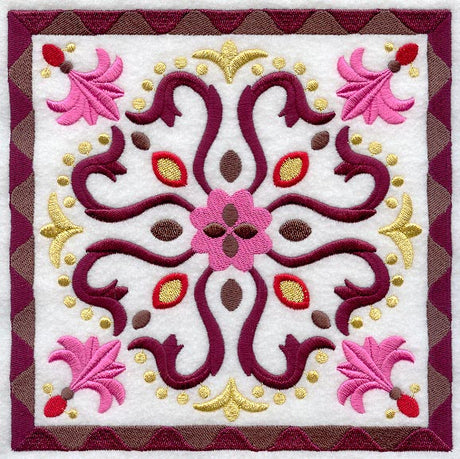Fans and Flourishes Geometric Square