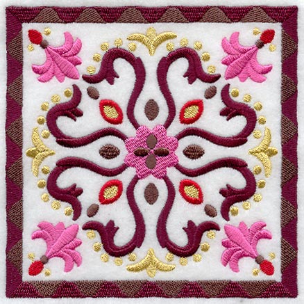 Fans and Flourishes Geometric Square