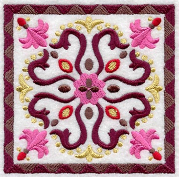 Fans and Flourishes Geometric Square