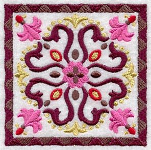 Fans and Flourishes Geometric Square