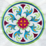 Wild Rose Geometric Circle