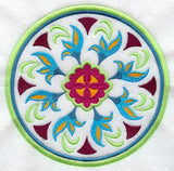 Wild Rose Geometric Circle