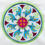 Wild Rose Geometric Circle