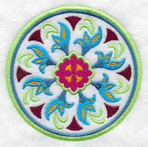 Wild Rose Geometric Circle