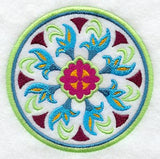 Wild Rose Geometric Circle