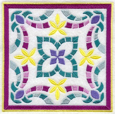 Geometric Mosaic Square