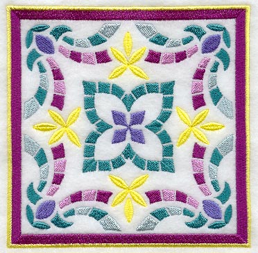 Geometric Mosaic Square