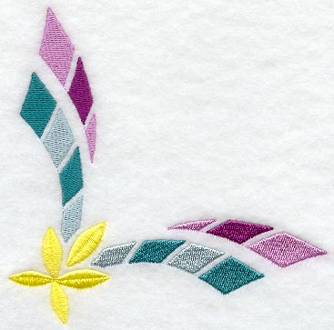 Geometric Mosaic Corner