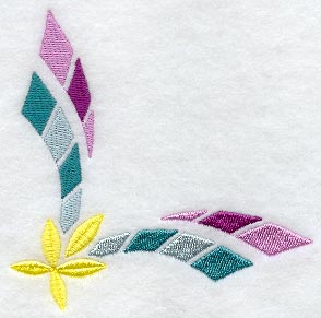 Geometric Mosaic Corner