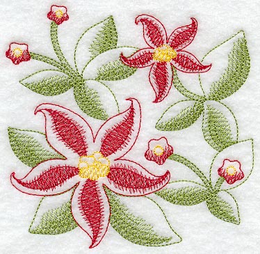 Sheer Floral Bouquet (Leather)