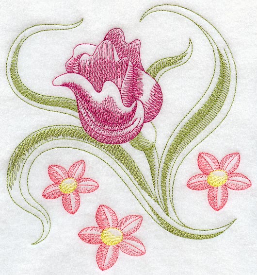 Sheer Floral Blossom (Leather)