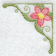 Sheer Floral Corner (Leather)