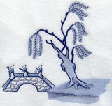 Blue Willow - Tree and Bridge