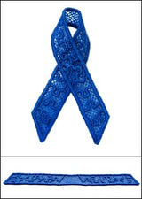Autism Awareness Ribbon (Lace)