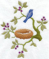 Bird And Nest Silhouette