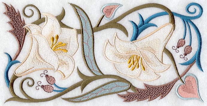 Jacobean Lily Rectangle