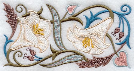 Jacobean Lily Rectangle