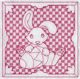 Easter Bunny with Egg (Trapunto)