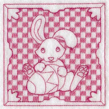 Easter Bunny with Egg (Trapunto)