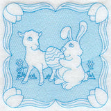 Easter Bunny and Lamb (Trapunto)